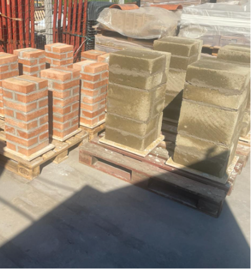 Task 3.1: Compression tests on masonry members externally strengthened with TR systems (ongoing).